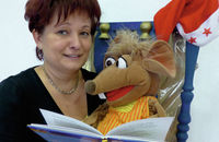 Michaela Lehmann und LeseRatterich Emil, Foto: K. Stöckel